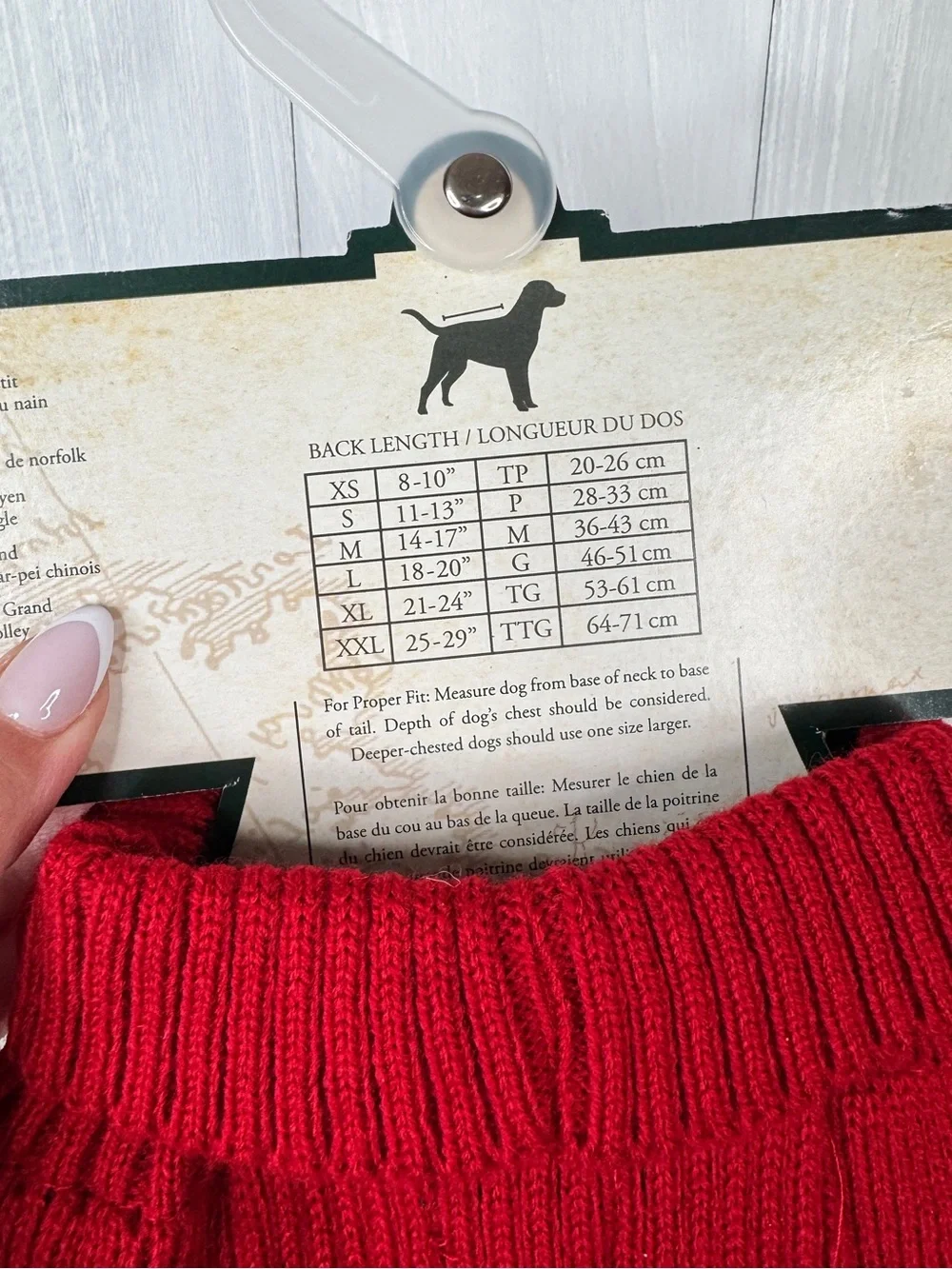 Telluride Clothing Co. Red Buffalo Plaid Reindeer Dog Sweater